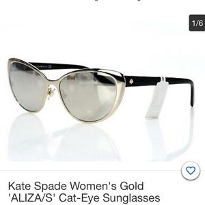 Kate Spade Gold Cat-Eye Sunglasses
